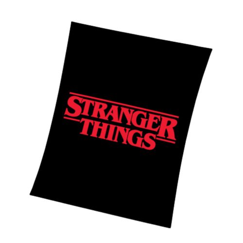 Stranger Things takaró wellsoft 130*170 cm fekete
