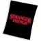 Stranger Things takaró wellsoft 130*170 cm fekete