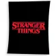 Stranger Things takaró wellsoft 130*170 cm fekete