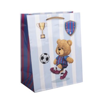 Ajándéktasak, dísztasak focista maci