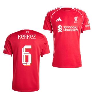   Liverpool mez felső felnőtt Adidas Home 2025/26 KERKEZ 6 (saját betűtípus)