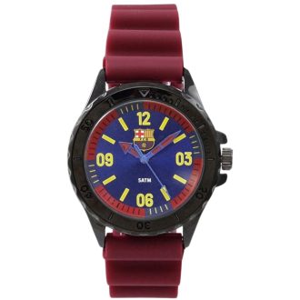 Barcelona karóra szilikon díszdobozban Burgundi