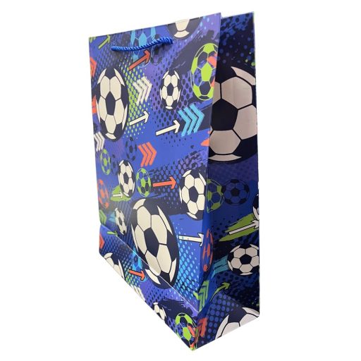 Focis ajándéktasak kék közepes