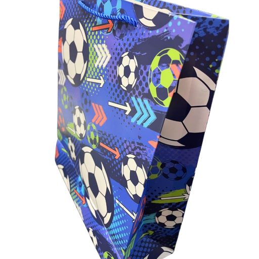 Focis ajándéktasak kék közepes