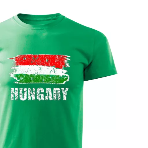 Magyarország póló felnőtt Street Flag zöld