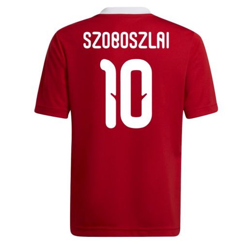 Magyarország mez garnitúra szurkolói Adidas gyerek piros felső fehér alsó Szoboszlai 10