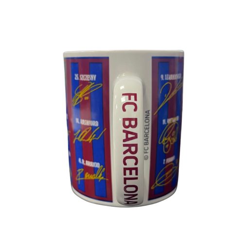 Barcelona bögre aláírás