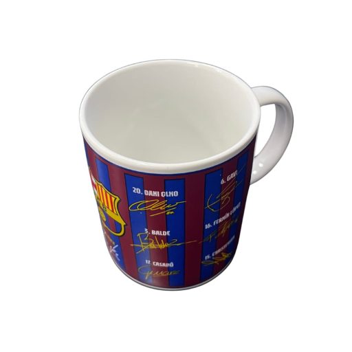 Barcelona bögre aláírás