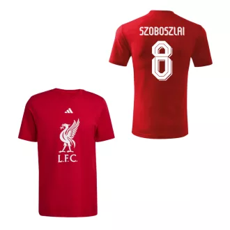 Liverpool póló felnőtt Adidas piros LFC Szoboszlai 9