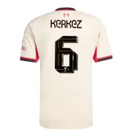 Liverpool mez felső gyerek Adidas Away 2025/26 - Kerkez 6