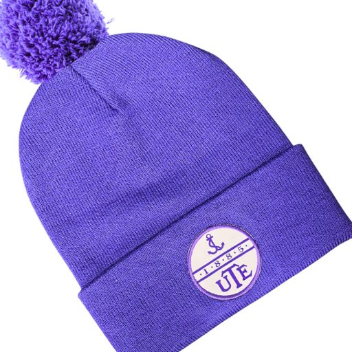 UTE sapka kötött visszahajtós gyerek bojtos