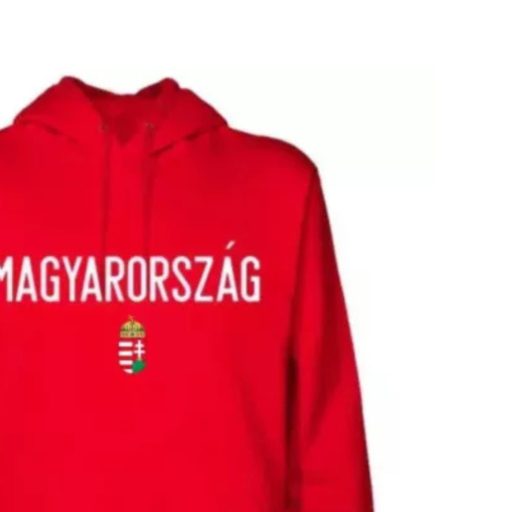 Magyarország pulóver felnőtt kapucnis piros