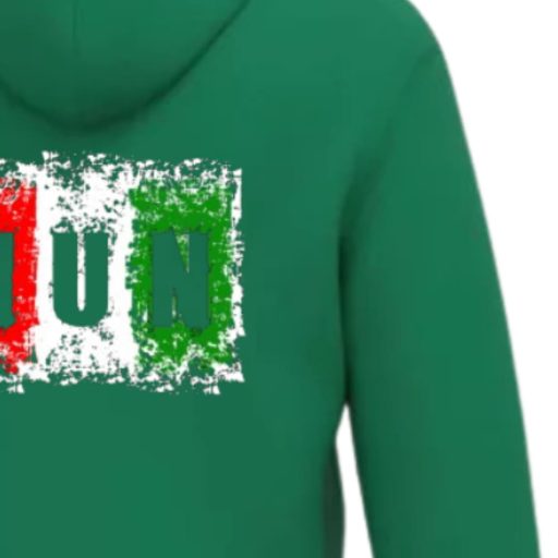 Magyarország pulóver felnőtt kapucnis-zippes zöld Vibe