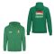 Magyarország pulóver felnőtt kapucnis-zippes zöld Flag