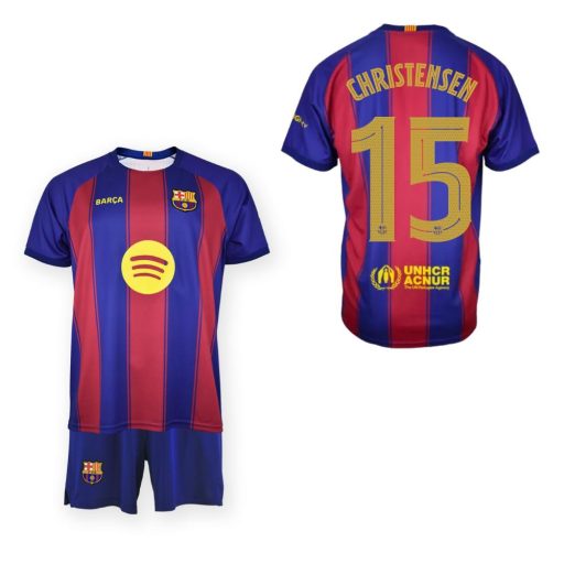 Barcelona mez garnitúra szurkolói HOME gyerek 25/26 - CHRISTENSEN