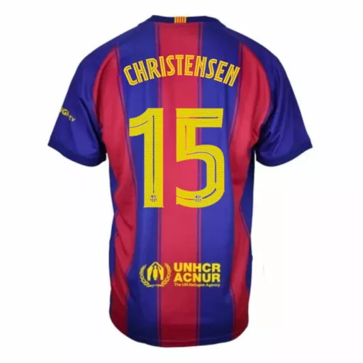 Barcelona mez felső szurkolói HOME gyerek 2025-26 - CHRISTENSEN