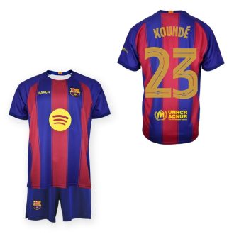   Barcelona mez garnitúra szurkolói HOME gyerek 25/26 - KOUNDÉ