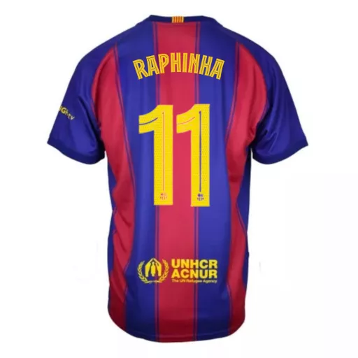 Barcelona mez garnitúra szurkolói HOME gyerek 25/26 - RAPHINHA