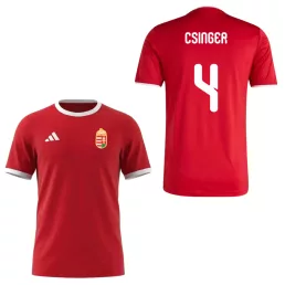   Magyarország mez felső szurkolói Adidas piros felnőtt - CSINGER