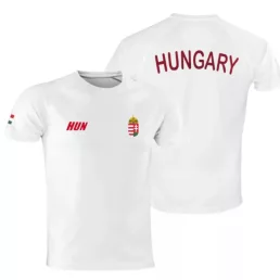   Magyarország mez felső szurkolói fehér "Hungary" feliratos gyerek