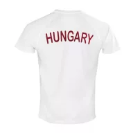   Magyarország mez felső szurkolói fehér "Hungary" feliratos gyerek