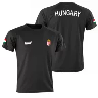   Magyarország mez felső szurkolói fekete "Hungary" feliratos gyerek