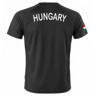   Magyarország mez felső szurkolói fekete "Hungary" feliratos gyerek