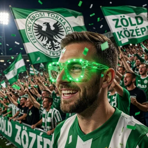 Magyarország szemüveg világítós óriás zöld