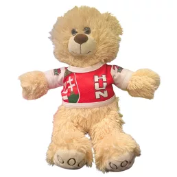 Magyarország plüss maci 35 cm piros mez