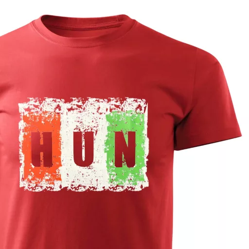 Magyarország póló felnőtt HUN Vibe piros