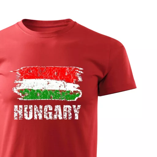 Magyarország póló felnőtt Street Flag piros