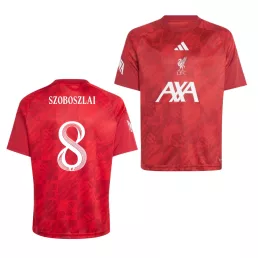   Liverpool mez felső gyerek Adidas AXA 2026-27 Szoboszlai 8 Liverpool betűtípus