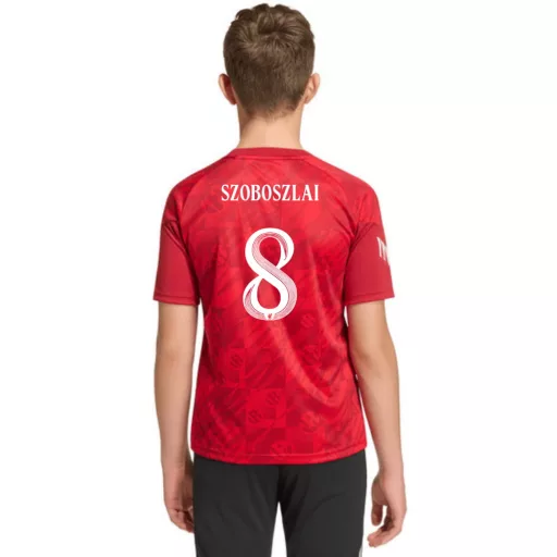 Liverpool mez felső gyerek Adidas AXA 2026-27 Szoboszlai 8 Liverpool betűtípus