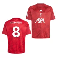   Liverpool mez felső gyerek Adidas AXA 2026-27 Szoboszlai 8 Premier League betűtípus
