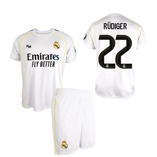 Real Madrid mez garnitúra gyerek szurkolói 2025-26 - RÜDIGER 22