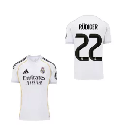   Real Madrid mez felső Adidas HOME gyerek 2025-26 - RÜDIGER 22