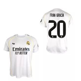   Real Madrid mez felső szurkolói Home felnőtt 2025-26 - FRAN GARCÍA 20