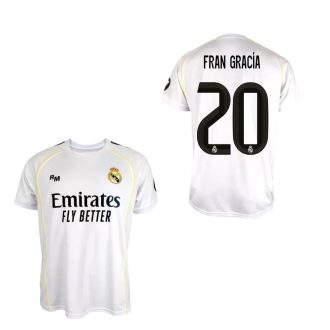   Real Madrid mez felső szurkolói gyerek Home 2025-26 - FRAN GARCÍA 20