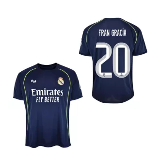   Real Madrid mez felső szurkolói AWAY gyerek 2025-26 - FRAN GARCÍA 20