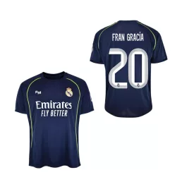   Real Madrid mez felső szurkolói AWAY gyerek 2025-26 - FRAN GARCÍA 20