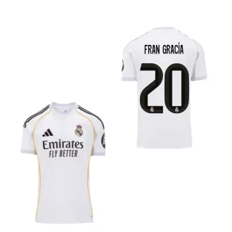   Real Madrid mez felső Adidas HOME felnőtt 2025-26 - FRAN GARCÍA 20