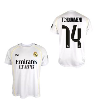   Real Madrid mez felső szurkolói gyerek Home 2025-26 - TCHOUAMENI 14