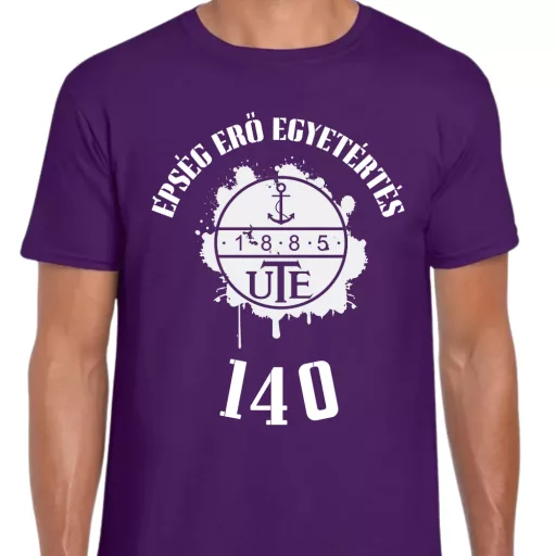 UTE póló felnőtt  lila  ÉPSÉG, ERŐ, EGYETÉRTÉS