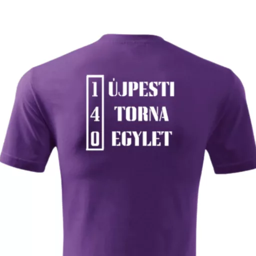 UTE póló felnőtt  lila  ÉPSÉG, ERŐ, EGYETÉRTÉS