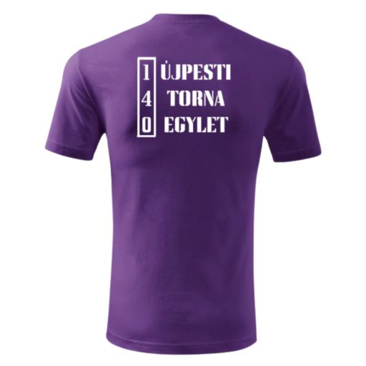 UTE szurkolói póló felnőtt  lila  ÉPSÉG, ERŐ, EGYETÉRTÉS
