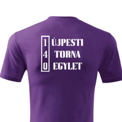 UTE szurkolói póló felnőtt  lila  ÉPSÉG, ERŐ, EGYETÉRTÉS