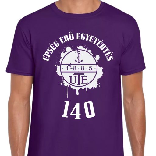 UTE szurkolói póló felnőtt  lila  ÉPSÉG, ERŐ, EGYETÉRTÉS