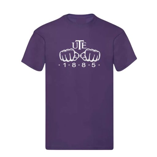 UTE szurkolói póló felnőtt  lila öklös