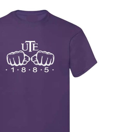 UTE szurkolói póló felnőtt  lila öklös