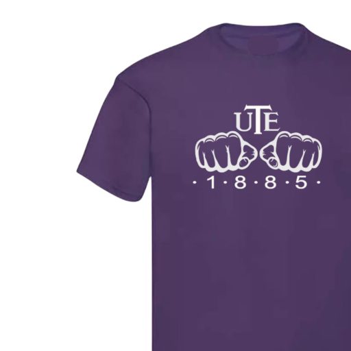 UTE szurkolói póló felnőtt  lila öklös